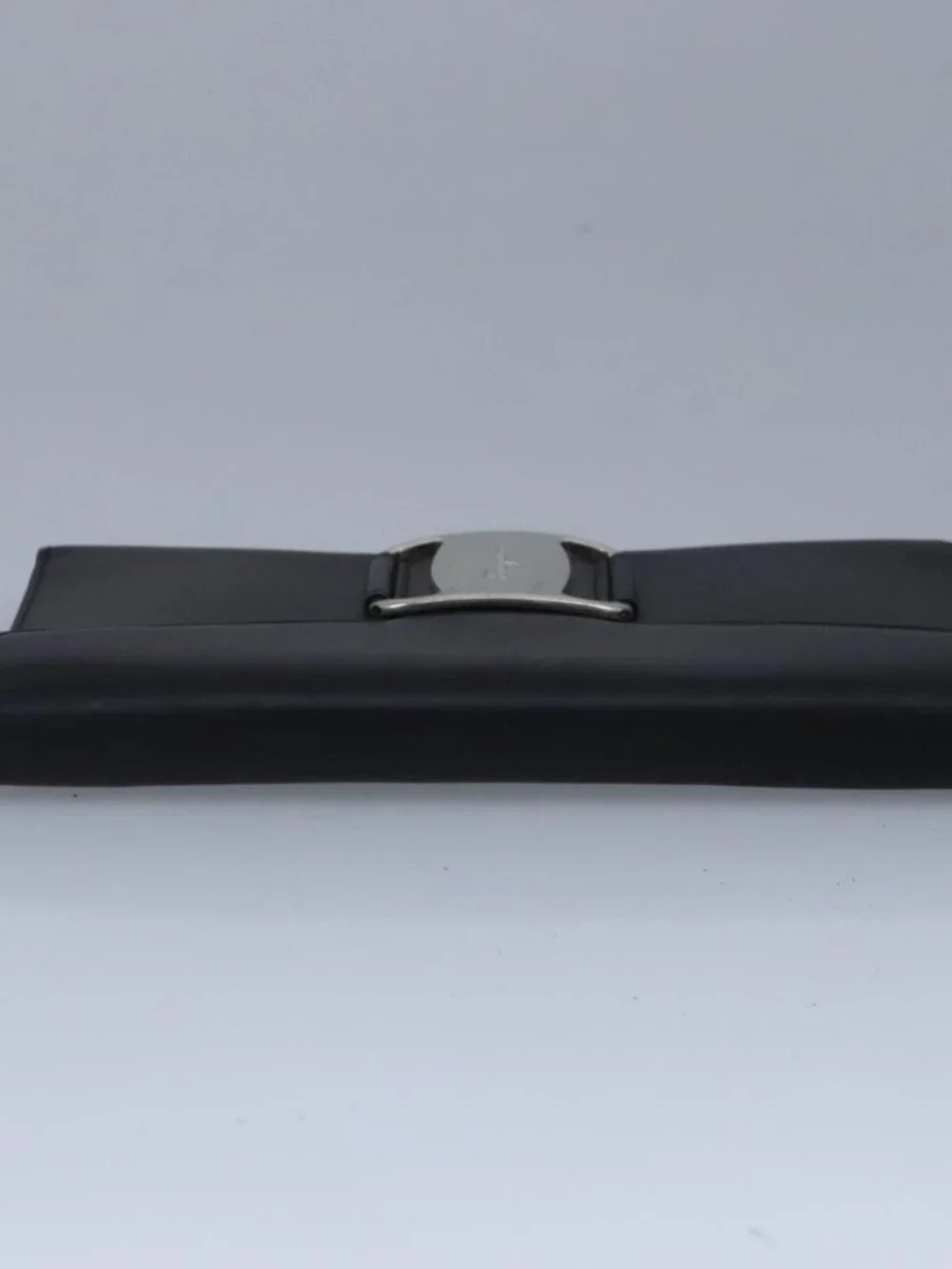Salvatore Ferragamo Wallet Leather Black Auth bs20080